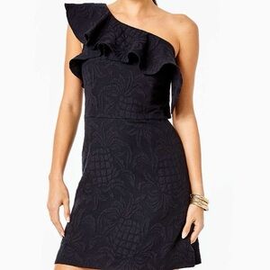 Lilly Pulitzer Kipton One-Shoulder Romper  Size 12